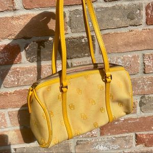 Lemon yellow dooney & bourke designer bag